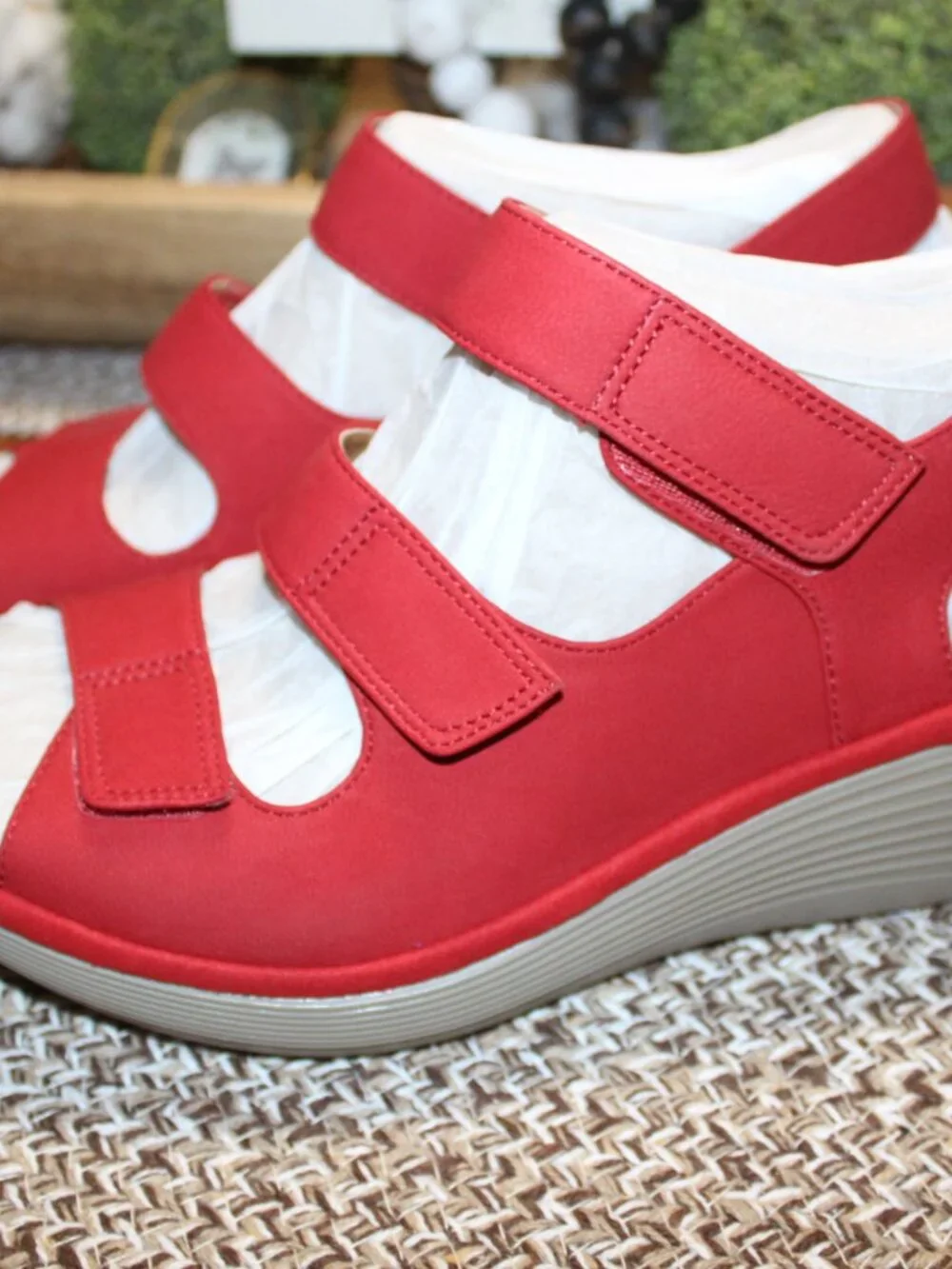 NWT Clark Reedly Juno Wedge sandals 9 1/2 WIDE SHARP! COMFY! - Picture 7 of 15